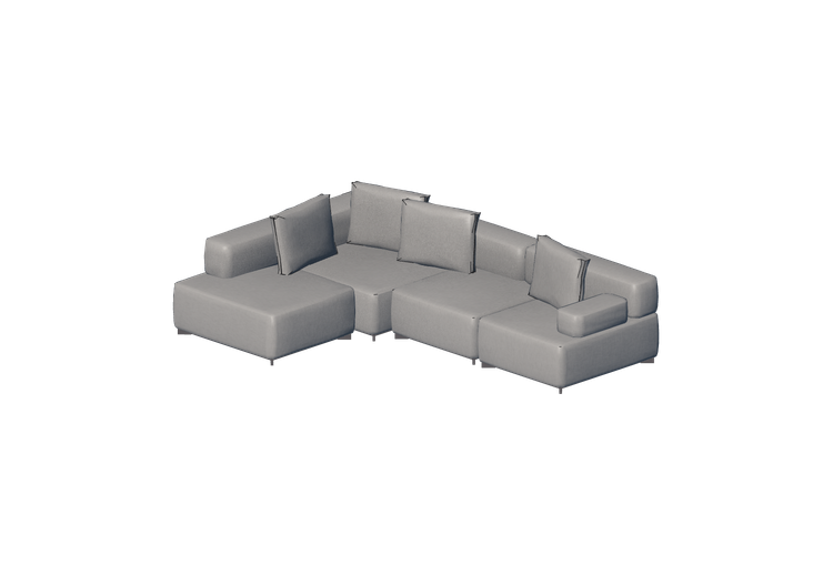 Sofás 3D - Sofá em tecido - Fritz Hansen - Alphabet -... Sofás 3D - Sofá em tecido - Fritz Hansen - Alphabet -...