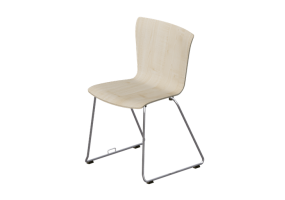 Chaises 3D - Chaise avec assise en bois - Fritz Hansen - Vico Duo - VM115