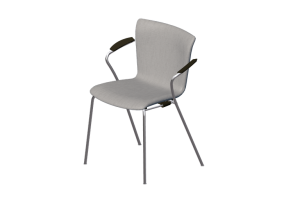 Chaises 3D - Chaise avec assise rembourr&eacute;ee - Fritz Hansen - Vico Duo - VM113