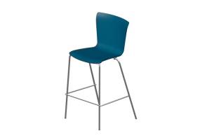 Chaises 3D - Tabouret avec assise rev&ecirc;tue - Fritz Hansen - Vico Duo - VM118