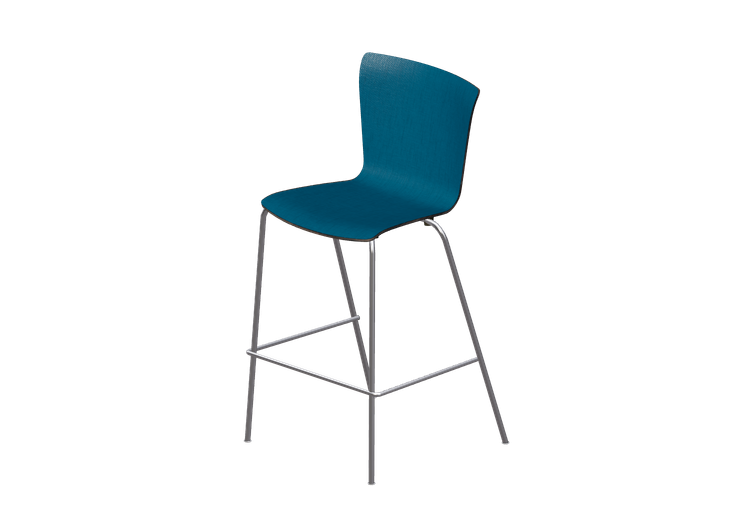Sillas 3D - Taburete con asiento tapizado - Fritz Hansen -... Sillas 3D - Taburete con asiento tapizado - Fritz Hansen -...