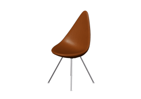 Sillas 3D - Silla con asiento de pl&aacute;stico - Fritz Hansen - Drop - 3110