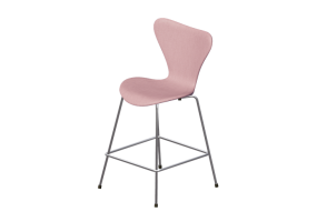 Sillas 3D - Taburete con asiento acolchado - Fritz Hansen - Serie 7 - 3187