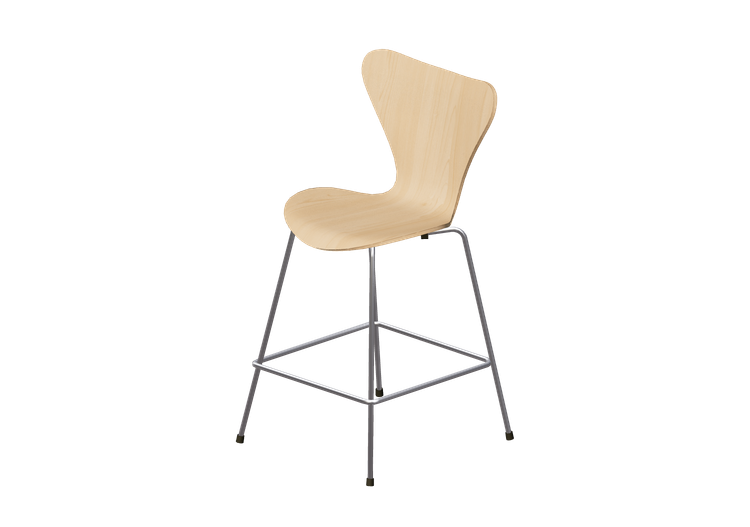 3D Stühle - Hocker mit Sitz-Teil aus Holz - Fritz Hansen -... 3D Stühle - Hocker mit Sitz-Teil aus Holz - Fritz Hansen -...