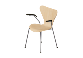 Sedie 3D - Sedia con seduta in legno - Fritz Hansen - Serie 7 - 3207