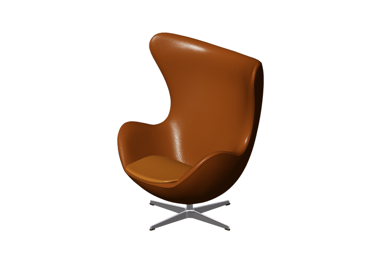 Poltronas 3D - Sillón giratorio de cuero - Fritz Hansen -... Poltronas 3D - Sillón giratorio de cuero - Fritz Hansen -...
