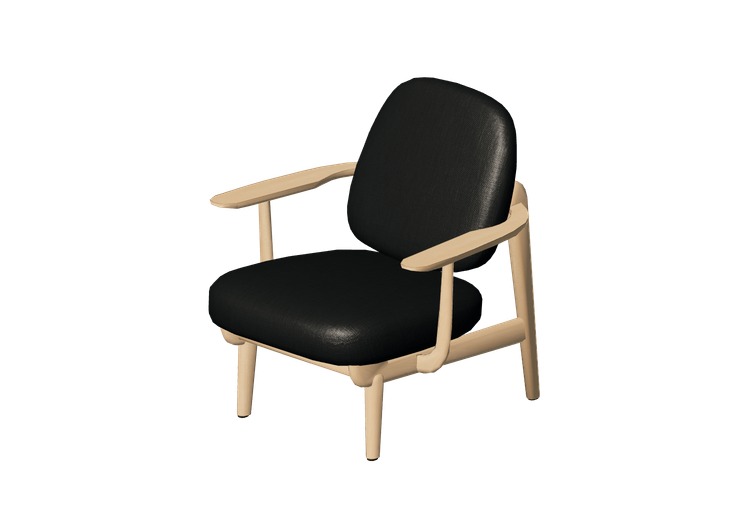 Fauteuil 3D - Fauteuil en bois - Fritz Hansen - Fred - JH97... Fauteuil 3D - Fauteuil en bois - Fritz Hansen - Fred - JH97...