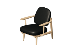 Poltronas 3D - Sill&oacute;n de madera - Fritz Hansen - Fred - JH97