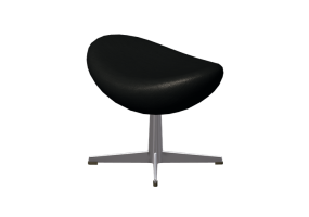 Fauteuil 3D - Tabouret tournant en tissu - Fritz Hansen - Egg - 3127