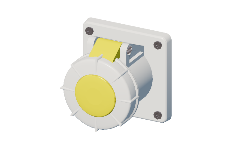 Tomacorriente fijo IP 67 100 V - 130 V - ACCA software Tomacorriente fijo IP 67 100 V - 130 V - ACCA software