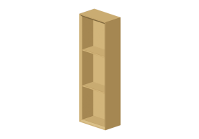 Mobili 3D - Scaffale in legno laccato - Geberit - Geberit iCon - 502.320.JL.1