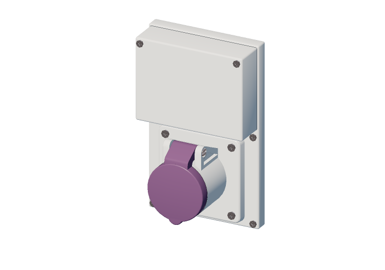 Tomada blindada vertical com transformador IP 44 20 V - 25... Tomada blindada vertical com transformador IP 44 20 V - 25...