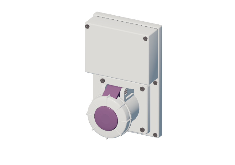 Presa interbloccata verticale con trasformatore IP 67 20 V... Presa interbloccata verticale con trasformatore IP 67 20 V...
