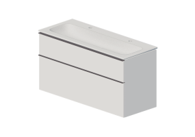 3D M&ouml;bel - Badm&ouml;bel-Set mit Waschbecken - Geberit - Geberit iCon - 502.338.01.2