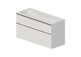 3D M&ouml;bel - Badm&ouml;bel-Set mit Waschbecken - Geberit - Geberit iCon - 502.338.01.1