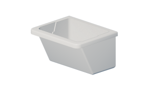 3D Waschbecken - Waschtrog aus Keramik - Geberit - Geberit Publica - 500.886.00.1