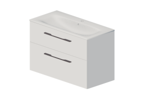 Meubles 3D - Ensemble lavabo avec meuble - Geberit - Geberit Selnova Square - 501.244.00.1