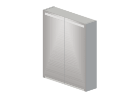 M&oacute;veis 3D - Gabinete espelho - Geberit - Geberit Option - 500.582.00.1