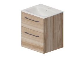 3D Furniture - Washbasin set with cabinet - Geberit - Geberit Selnova Square - 501.234.00.1