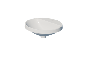 3D Sinks - Washbasin, Bathroom, Ceramic, Geberit VariForm, 500.708.01.2