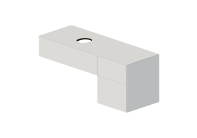 M&oacute;veis 3D - Gabinete para banheiro - Geberit - Geberit VariForm - 501.189.00.1
