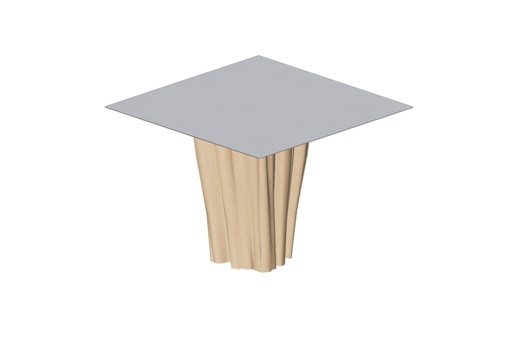 3D Tisch - Tisch aus gebürstetem Aluminium - Gervasoni - ... 3D Tisch - Tisch aus gebürstetem Aluminium - Gervasoni - ...