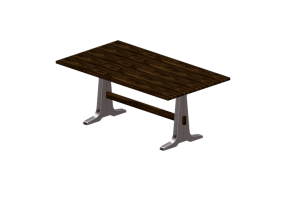 Tavoli 3D - Tavolo in legno - Gervasoni - Brick 134