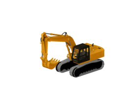 3D Cars - Excavator
