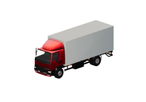 3D Cars - Curtainsider van cabin