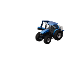 3D Cars - Long boom brush cutter tractor