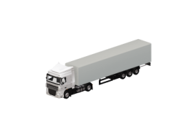 Automobiles 3D - Tracteur routier avec bache