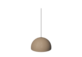 Lampe &agrave; suspension 3D - Lampe en osier - Gervasoni - Croco 95