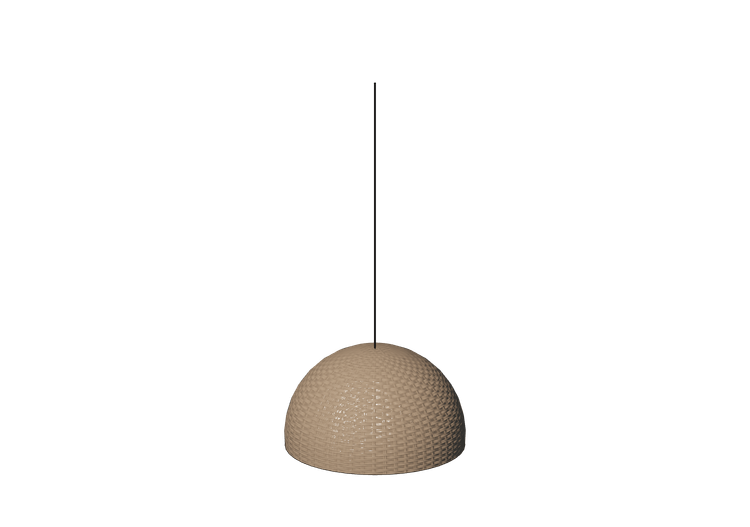 Lampe à suspension 3D - Lampe en osier - Gervasoni - Croco... Lampe à suspension 3D - Lampe en osier - Gervasoni - Croco...