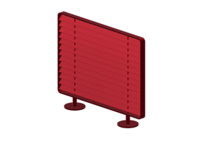 Bancos 3D - Separador de ambiente - Glänta - Skugga - 277202