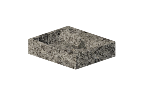 Pias 3D - Cuba 60x50 cm - Globo - Le pietre - scq61.pg