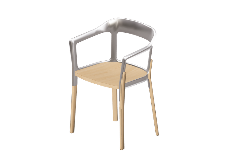 3D Chairs - Chair - Herman Miller - Steelwood - Herman... 3D Chairs - Chair - Herman Miller - Steelwood - Herman...