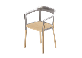 3D St&uuml;hle - Stuhl - Herman Miller - Steelwood