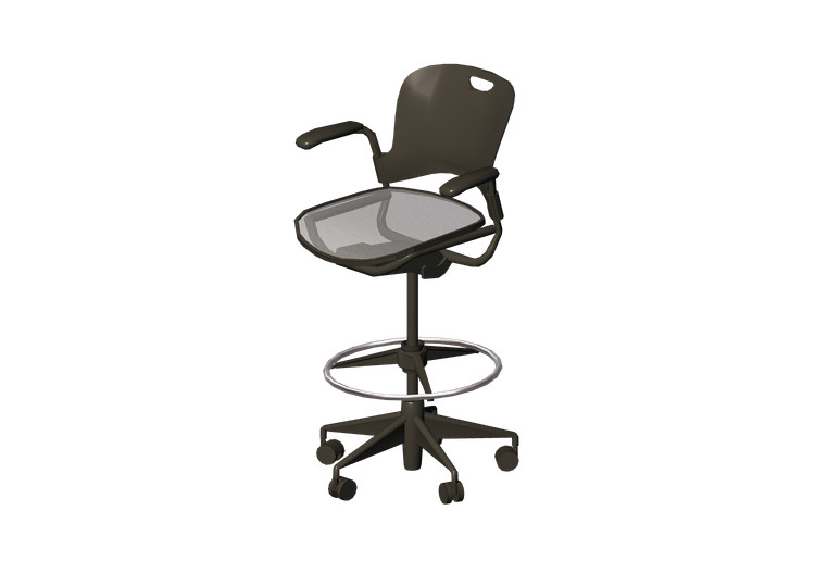 Sedie 3D - Sgabello girevole - Herman Miller - Caper -... Sedie 3D - Sgabello girevole - Herman Miller - Caper -...