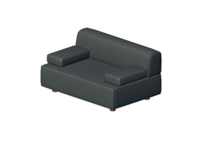 3D Sessel und Sofas - Sofa aus Stoff oder Leder - Hitch Mylius - hm108h