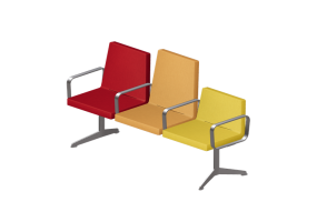 Sillas 3D - Hilera de sillas 3 plazas - Hitch Mylius - hm213d