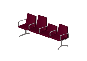 Sedie 3D - Seduta su trave 3 posti - Hitch Mylius - hm213h
