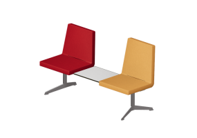 Sillas 3D - Hilera de sillas 2 plazas - Hitch Mylius - hm213a