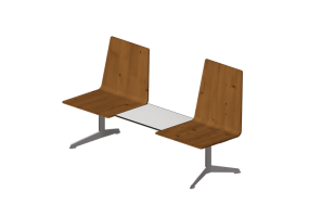 3D Chairs - 2 seater bench - Hitch Mylius - hm213a