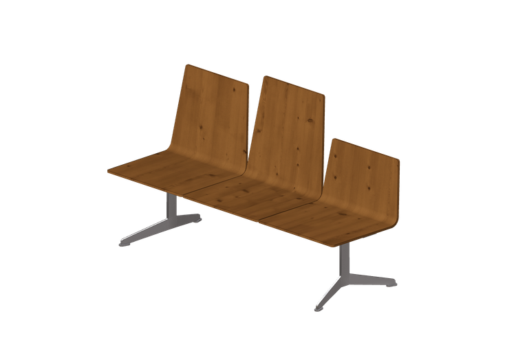 3D Stühle - 3-Sitzer auf Balken - Hitch Mylius - hm213c -... 3D Stühle - 3-Sitzer auf Balken - Hitch Mylius - hm213c -...