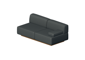 Poltronas 3D - Sofá 2 assentos - Hitch Mylius - hm108m