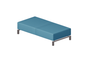 3D Sessel - Stoffsofa 2-Sitzer - Hitch Mylius - hm991b