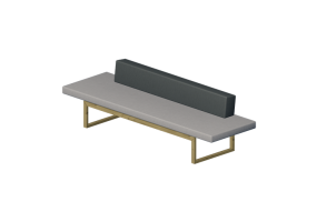 Poltronas 3D - Banco com assento acolchoado - Hitch Mylius - hm106j