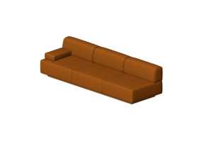 3D Sessel - Sofa 3-Sitzer - Hitch Mylius - hm108q