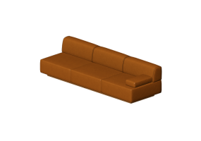 Poltronas 3D - Sof&aacute; 3 plazas - Hitch Mylius - hm108r