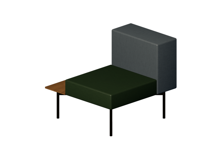 Poltronas 3D - Sillón de tela con mesa de apoyo - Hitch... Poltronas 3D - Sillón de tela con mesa de apoyo - Hitch...
